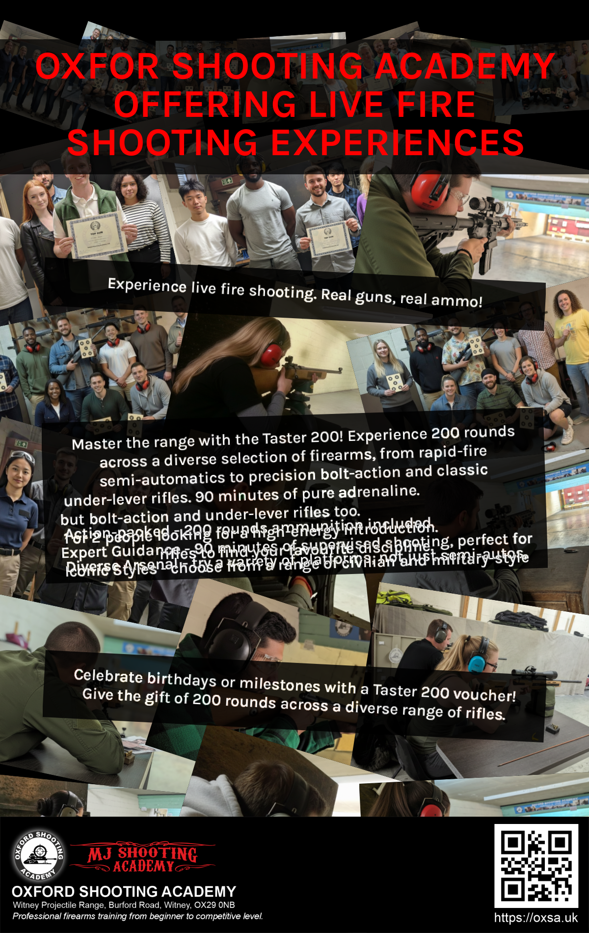 Historic rifle display with expert safety instruction