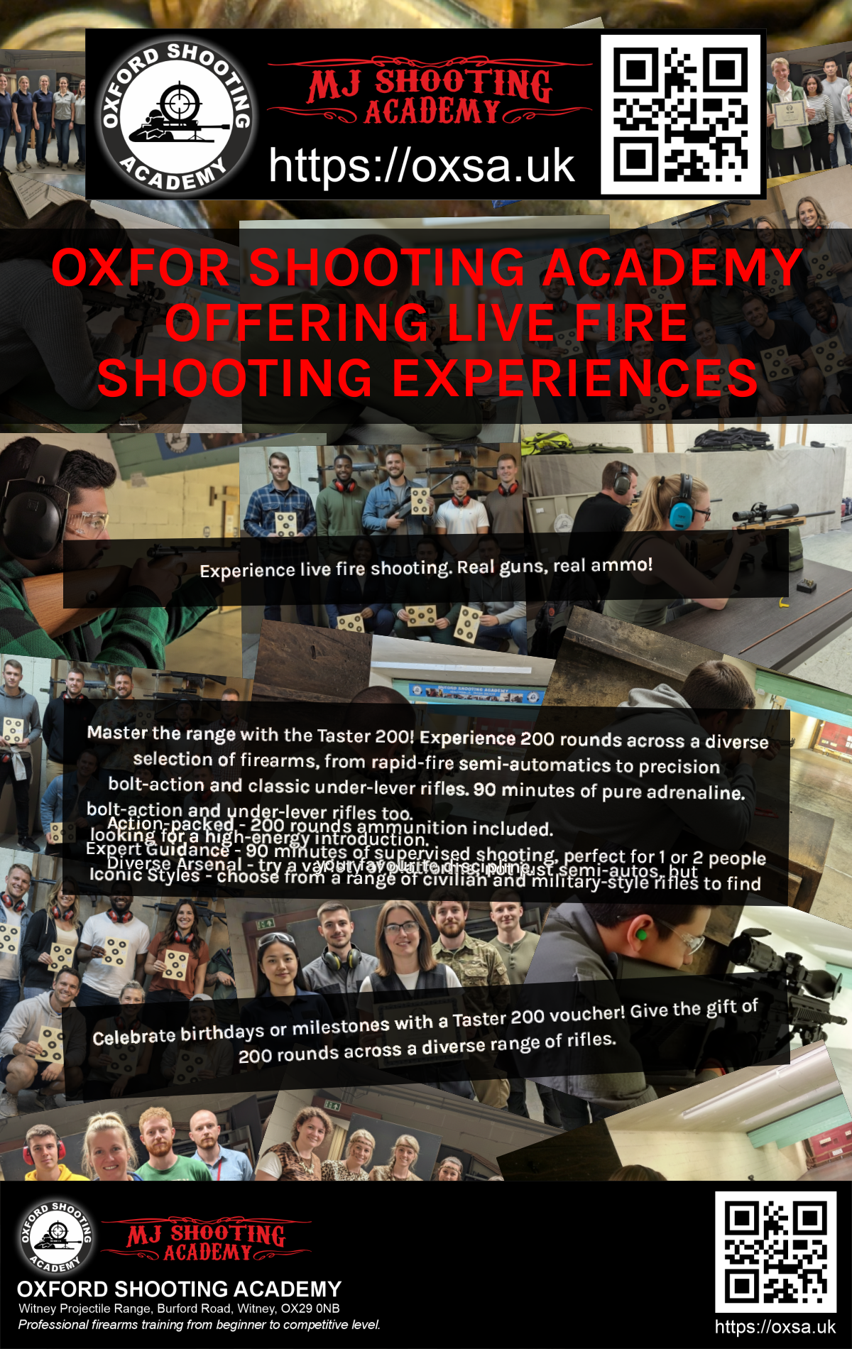 Target practice activity designed for corporate and group events