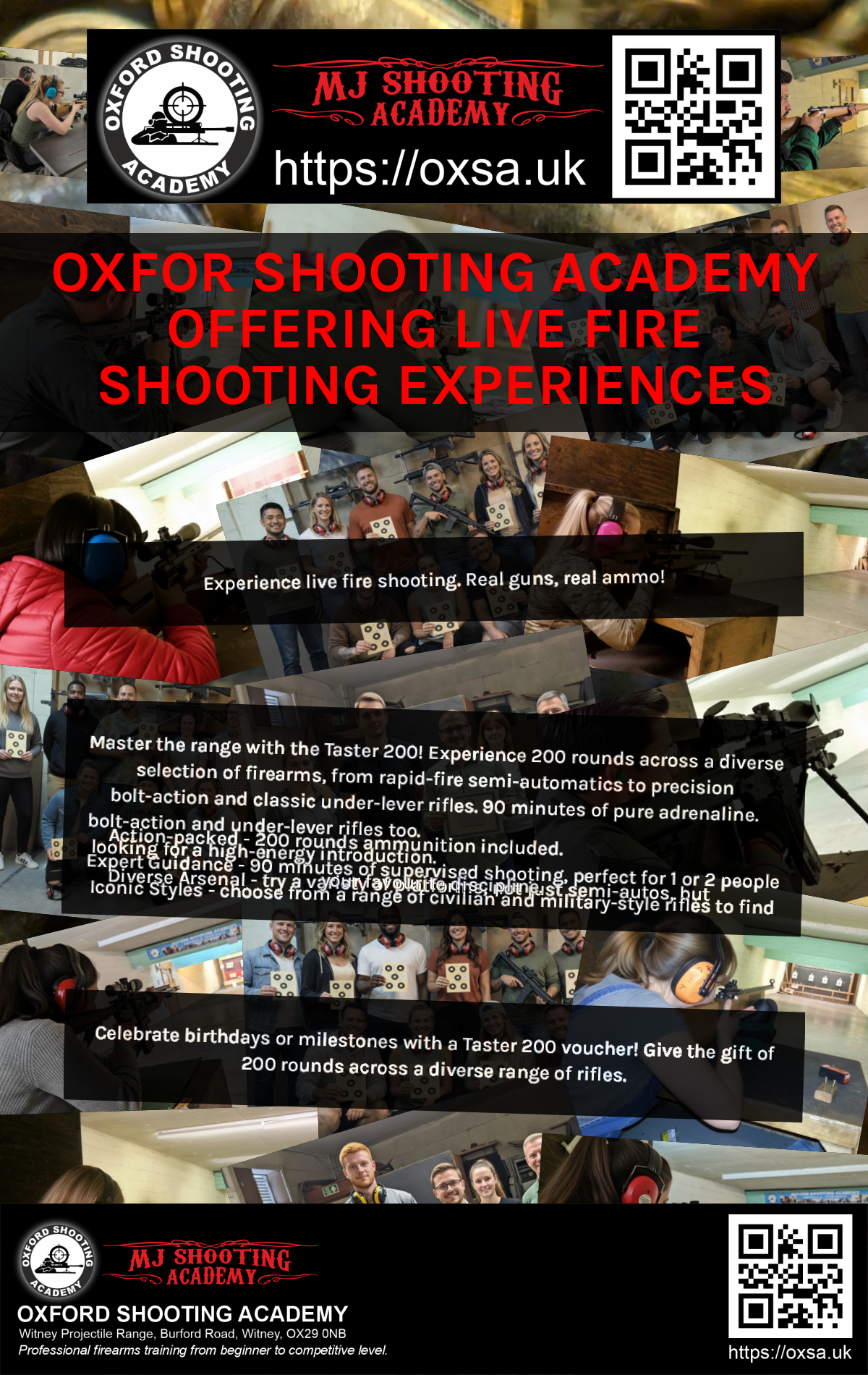 Target practice activity designed for corporate and group events