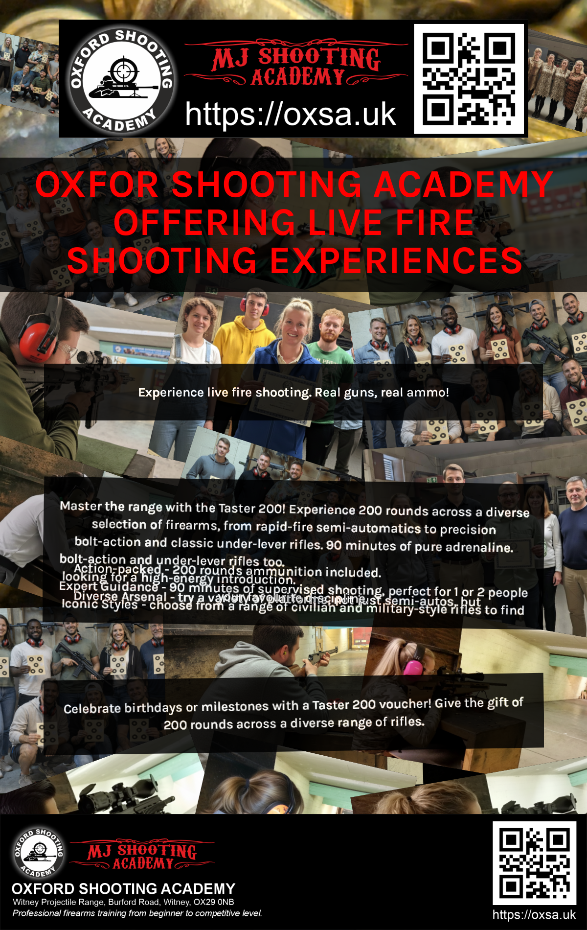 Target practice activity designed for corporate and group events