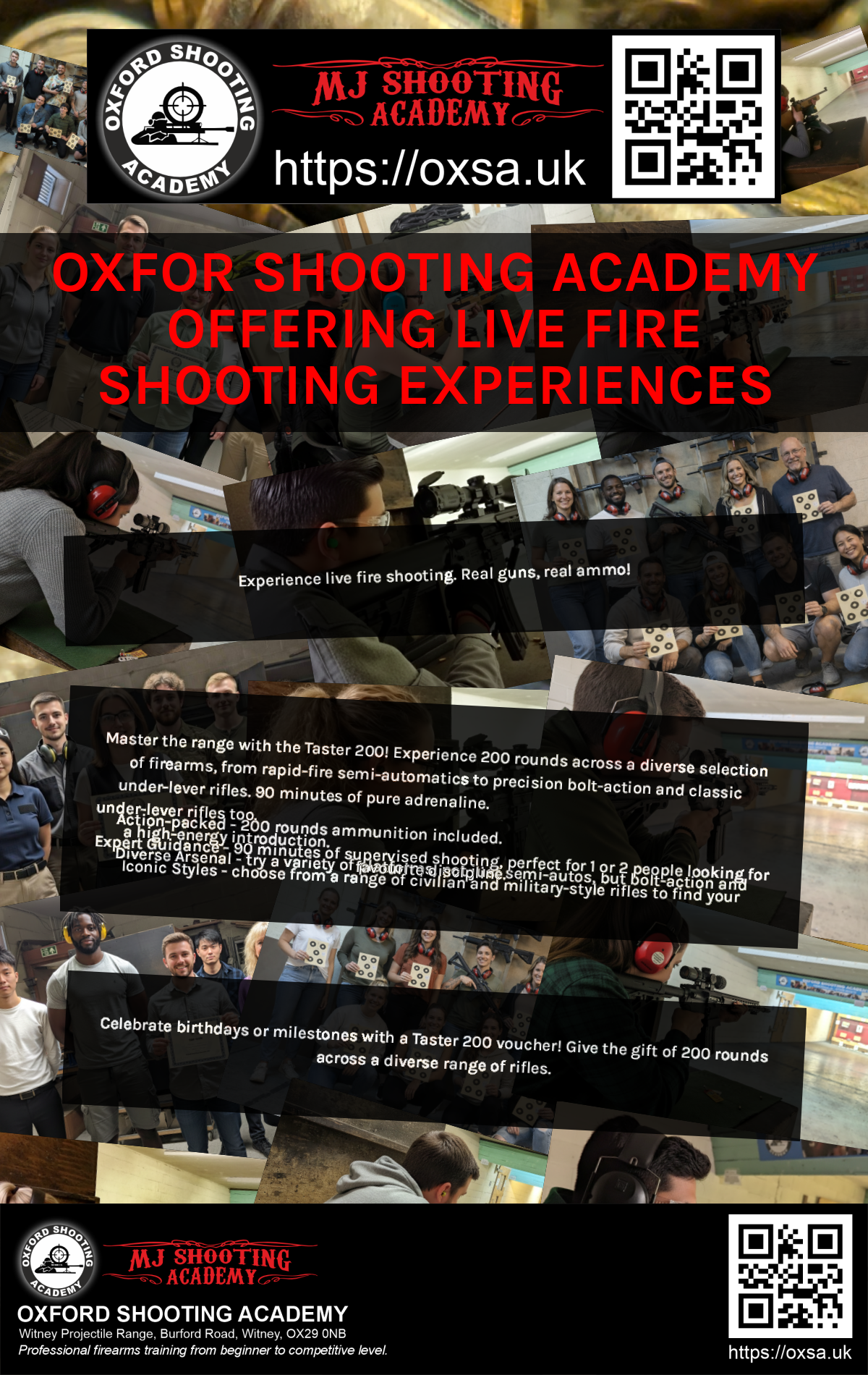 Sporting gun experience under supervised range conditions