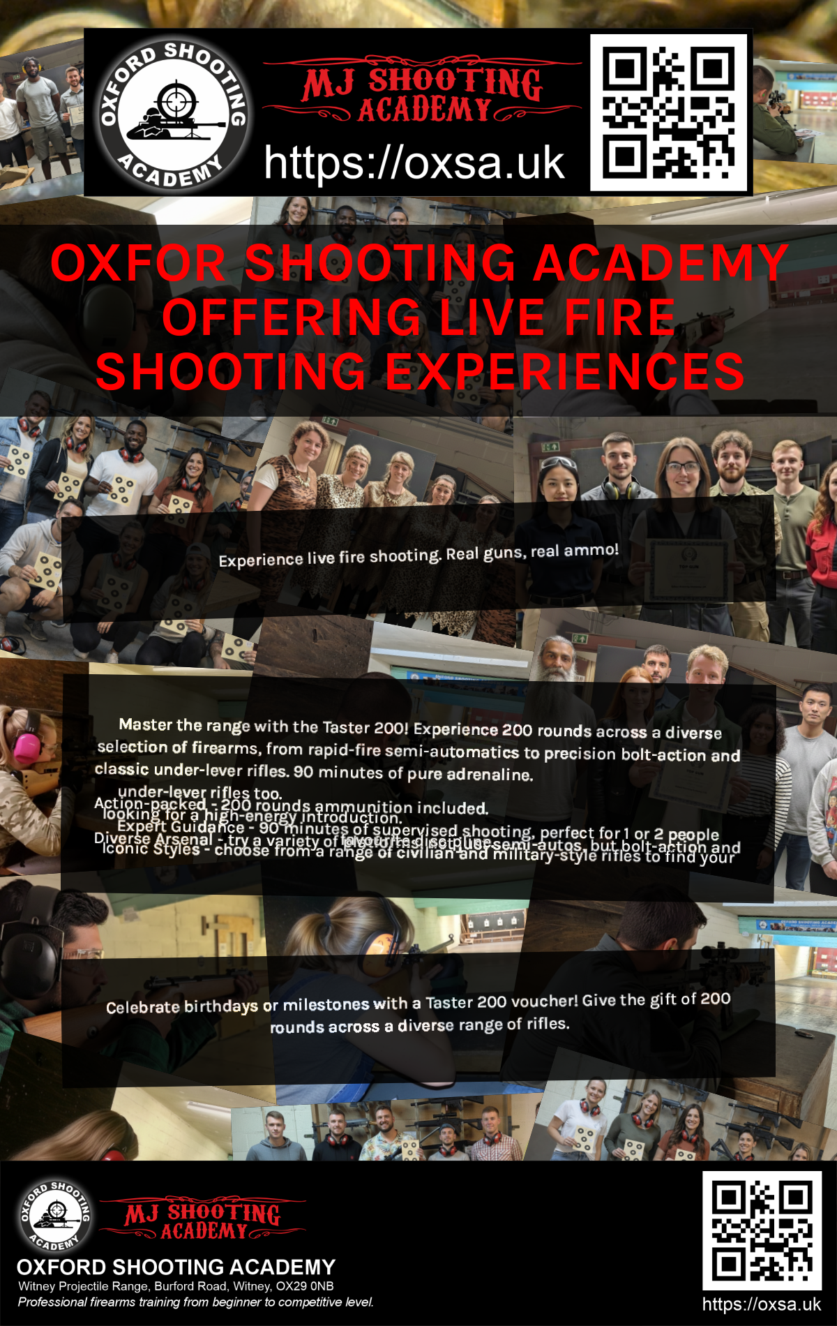 Target practice activity designed for corporate and group events