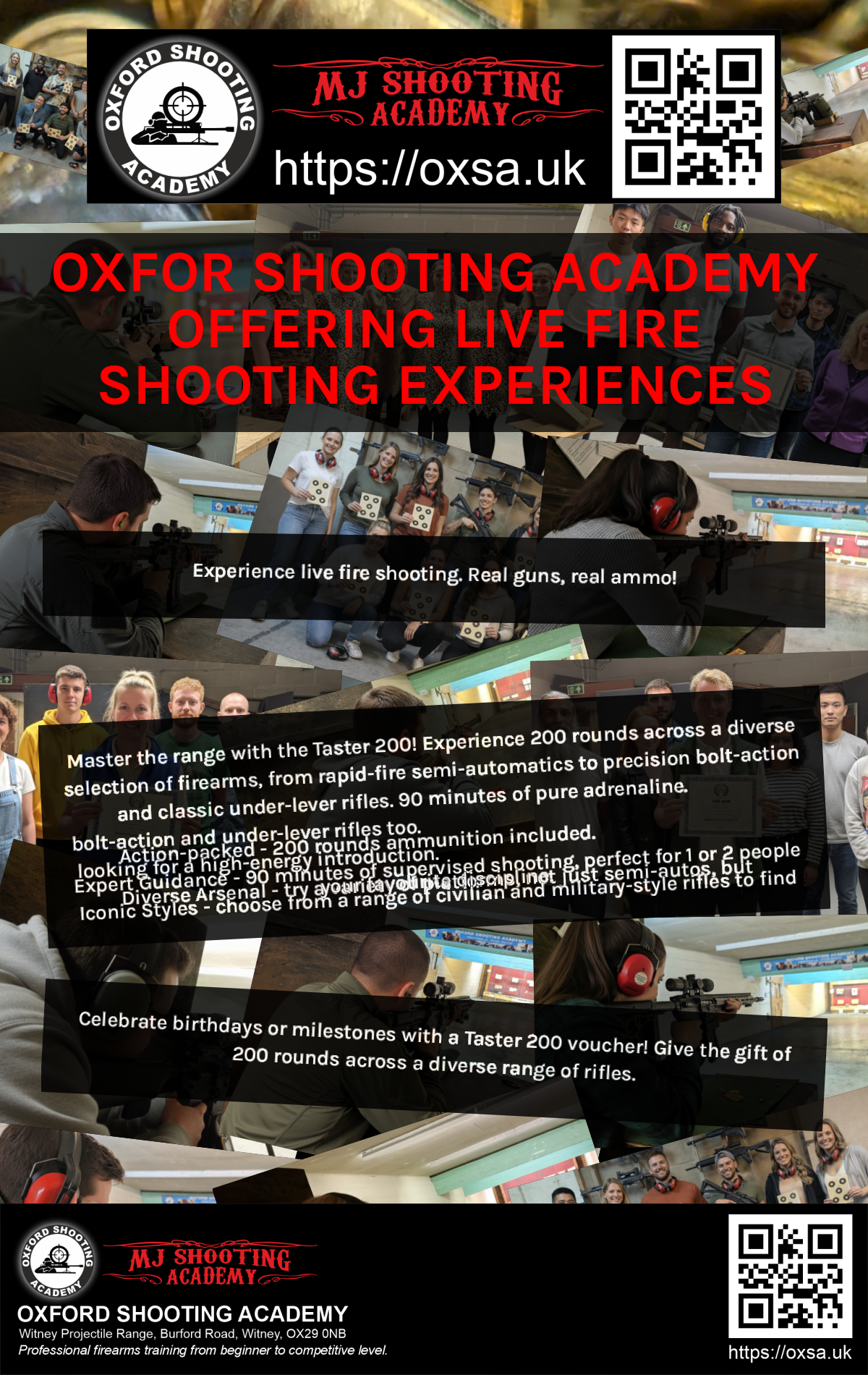 Live fire training for skill development and training