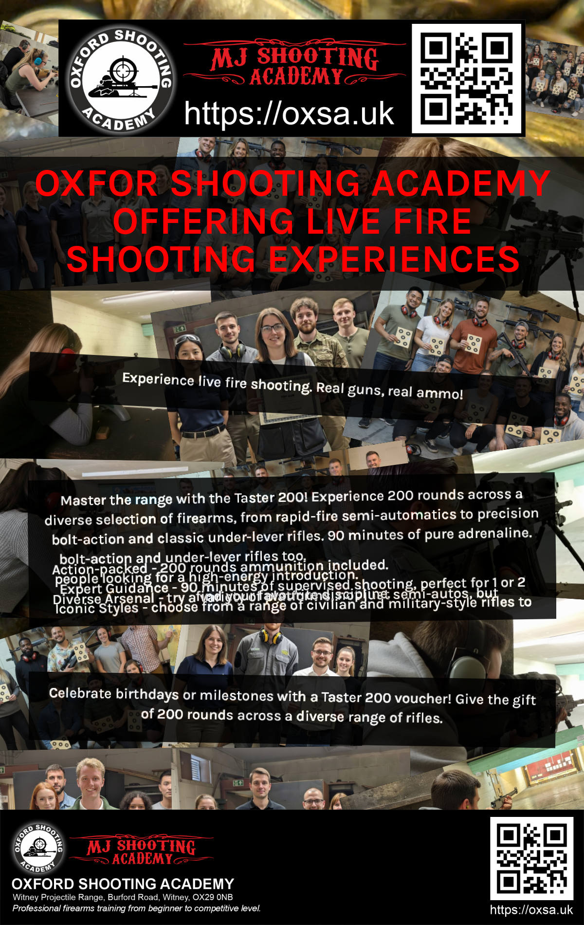 Live fire training for skill development and training