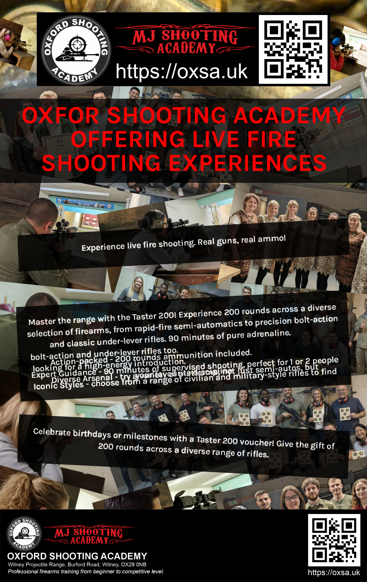 Live fire training for skill development and training