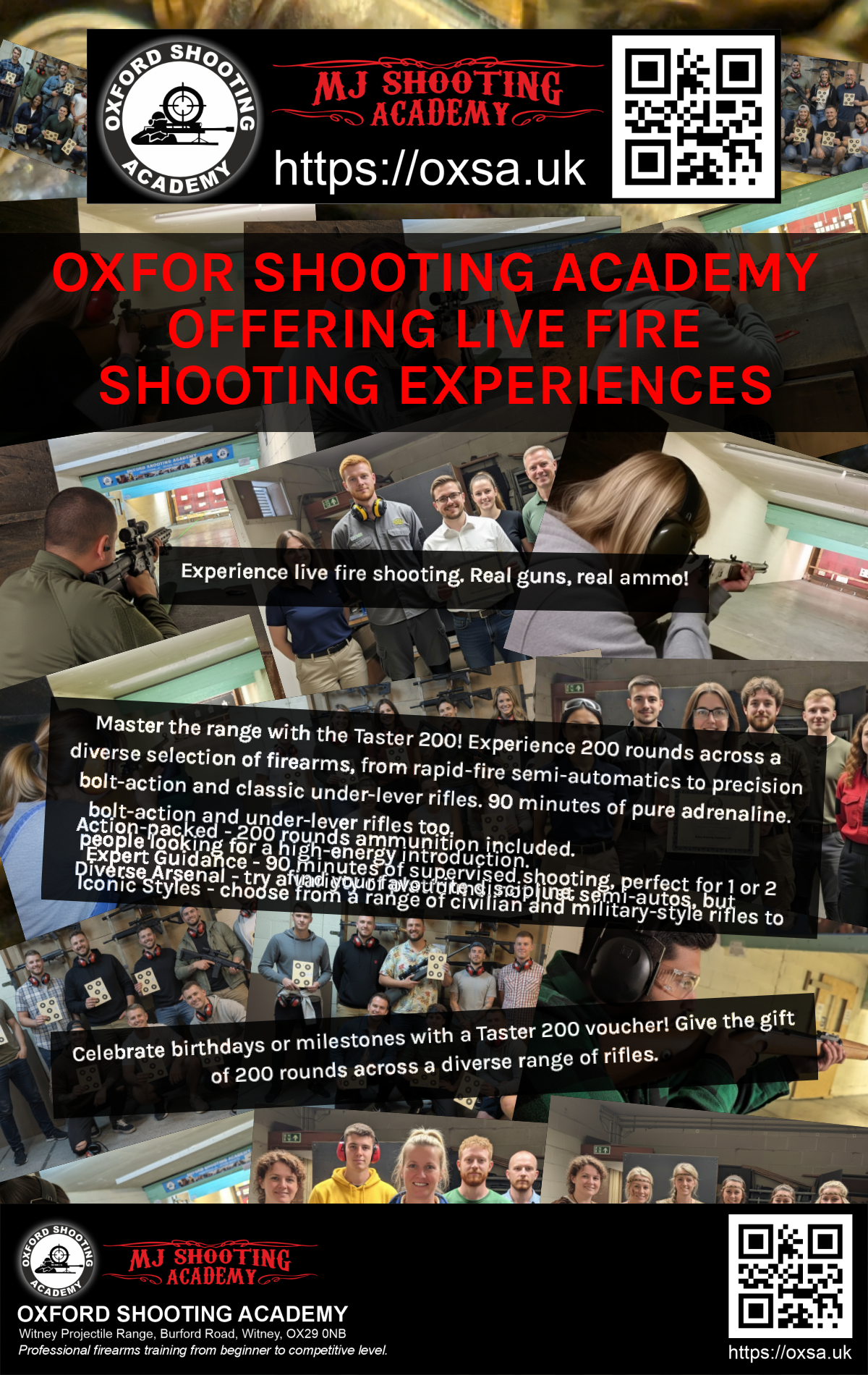 Live fire training for skill development and training