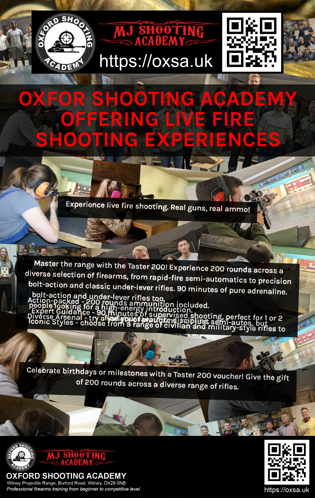 Target practice activity designed for corporate and group events