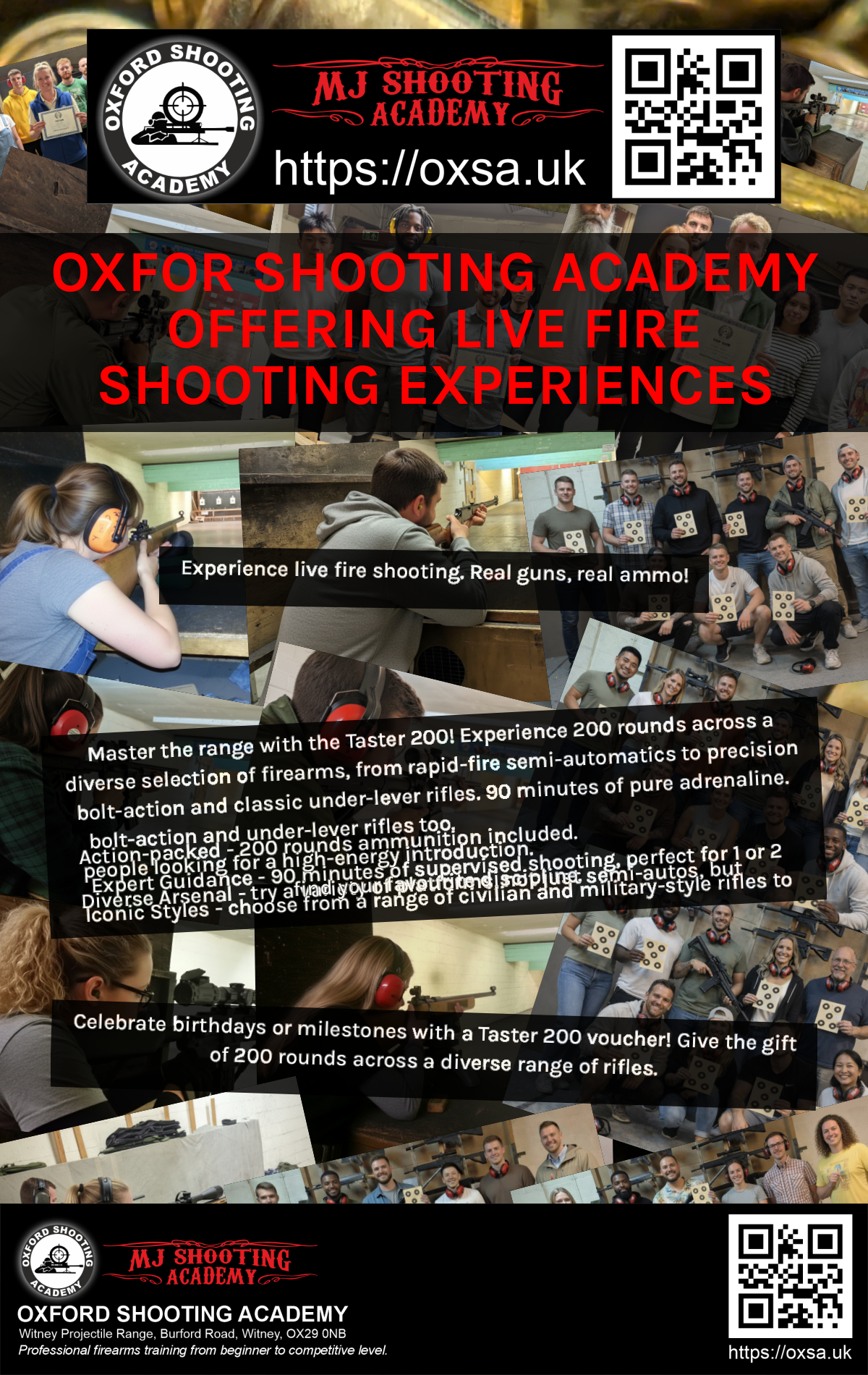 Historic rifle display with expert safety instruction