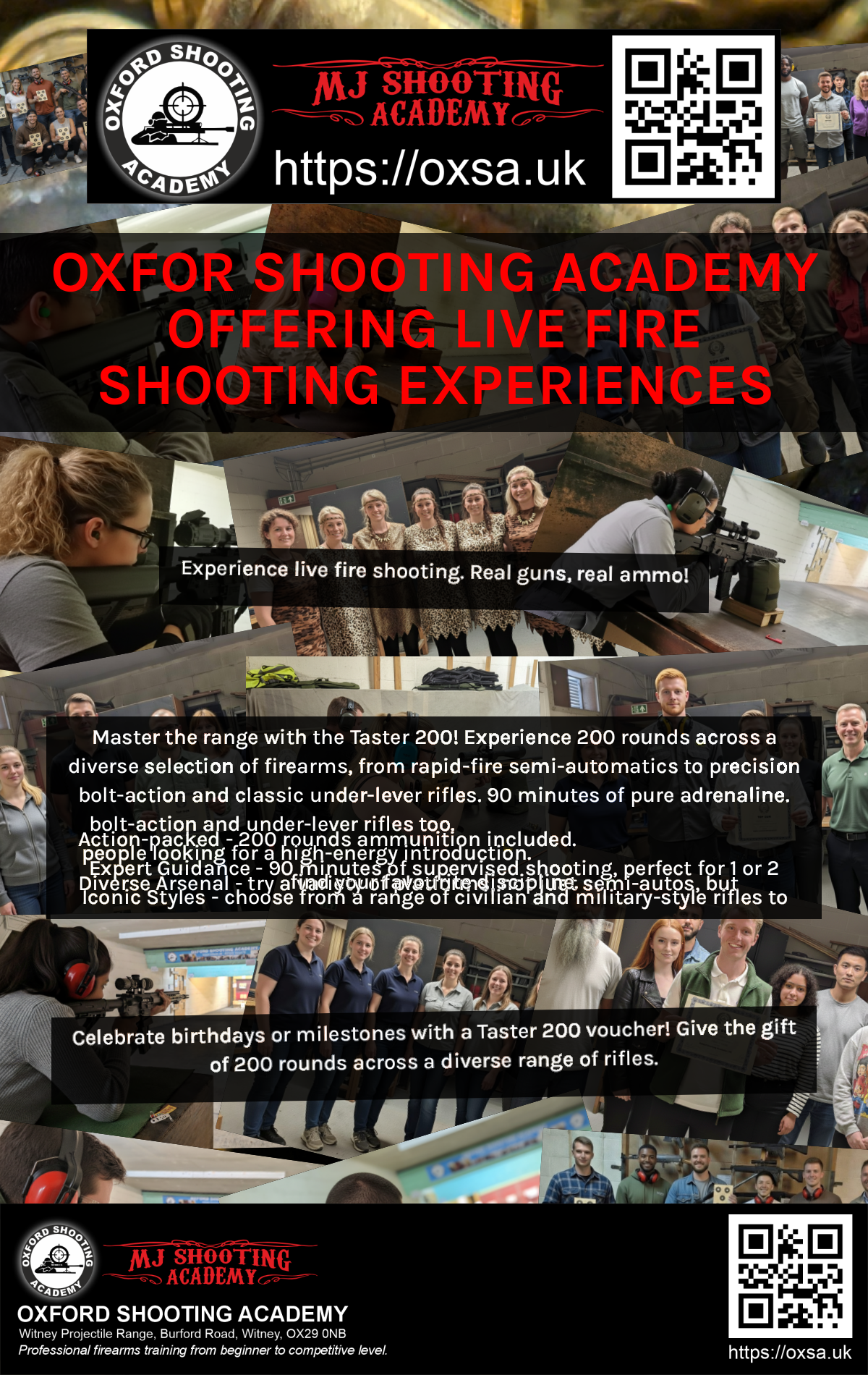 Live fire training for skill development and training