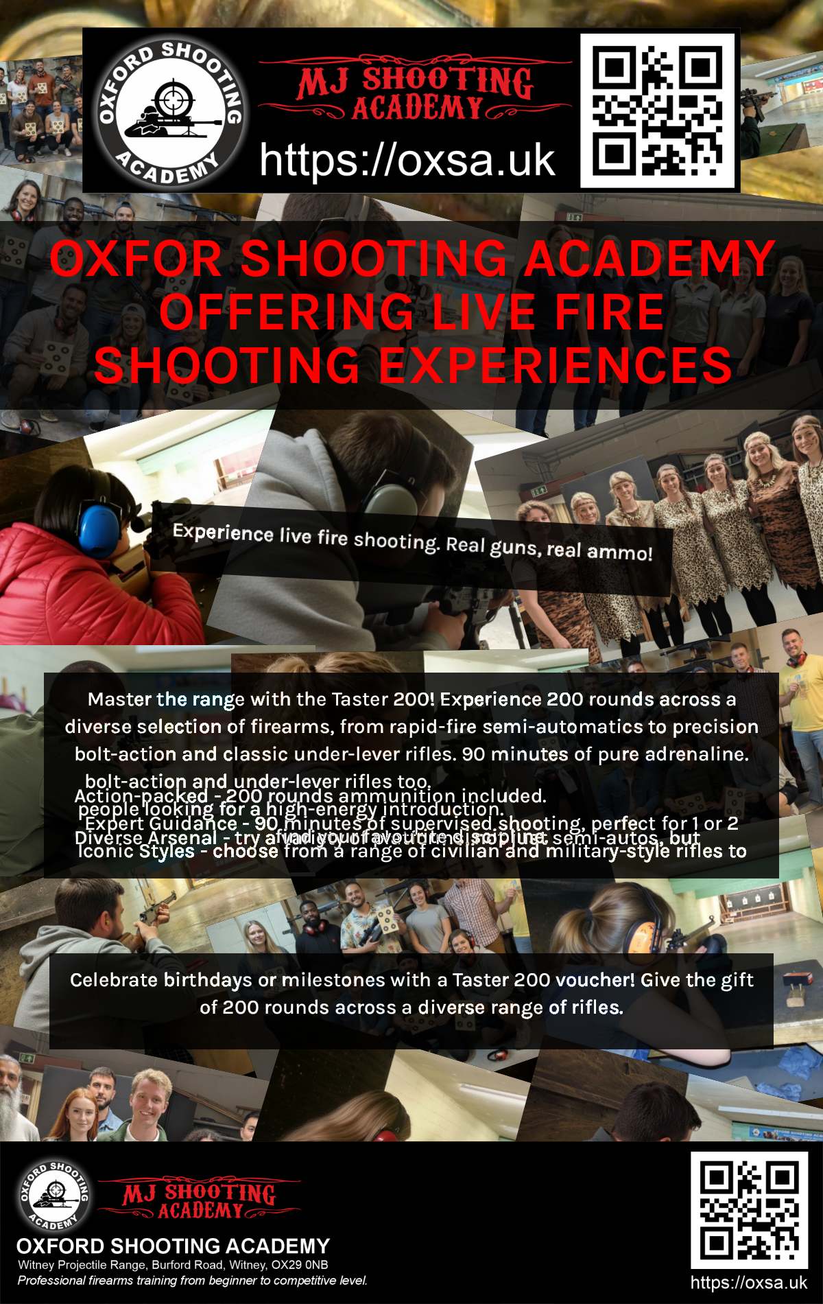 Target practice activity designed for corporate and group events