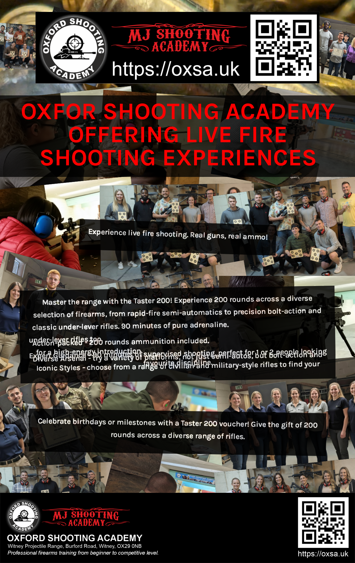 Sporting gun experience under supervised range conditions