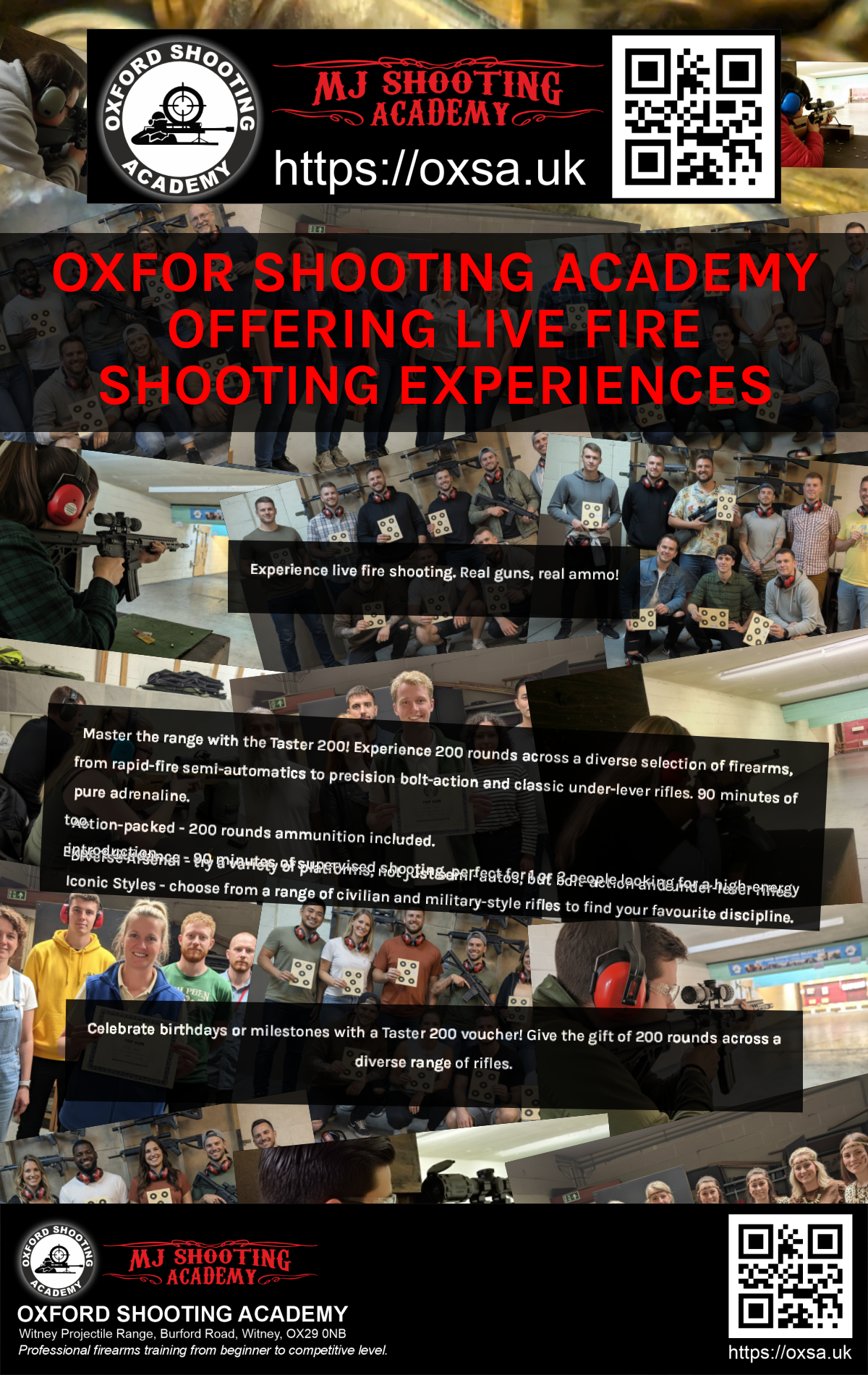 Target practice activity designed for corporate and group events