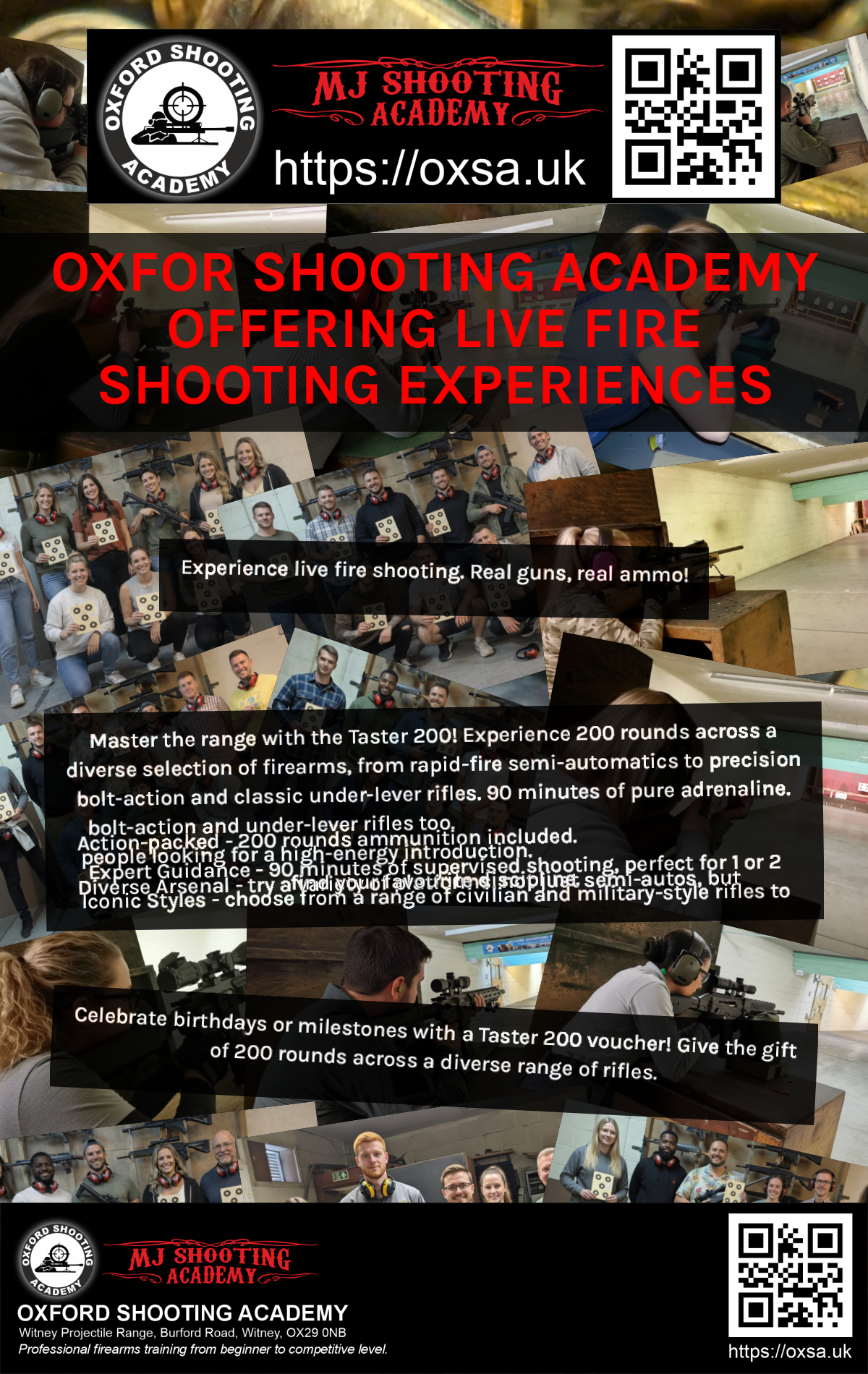 Live fire training for skill development and training