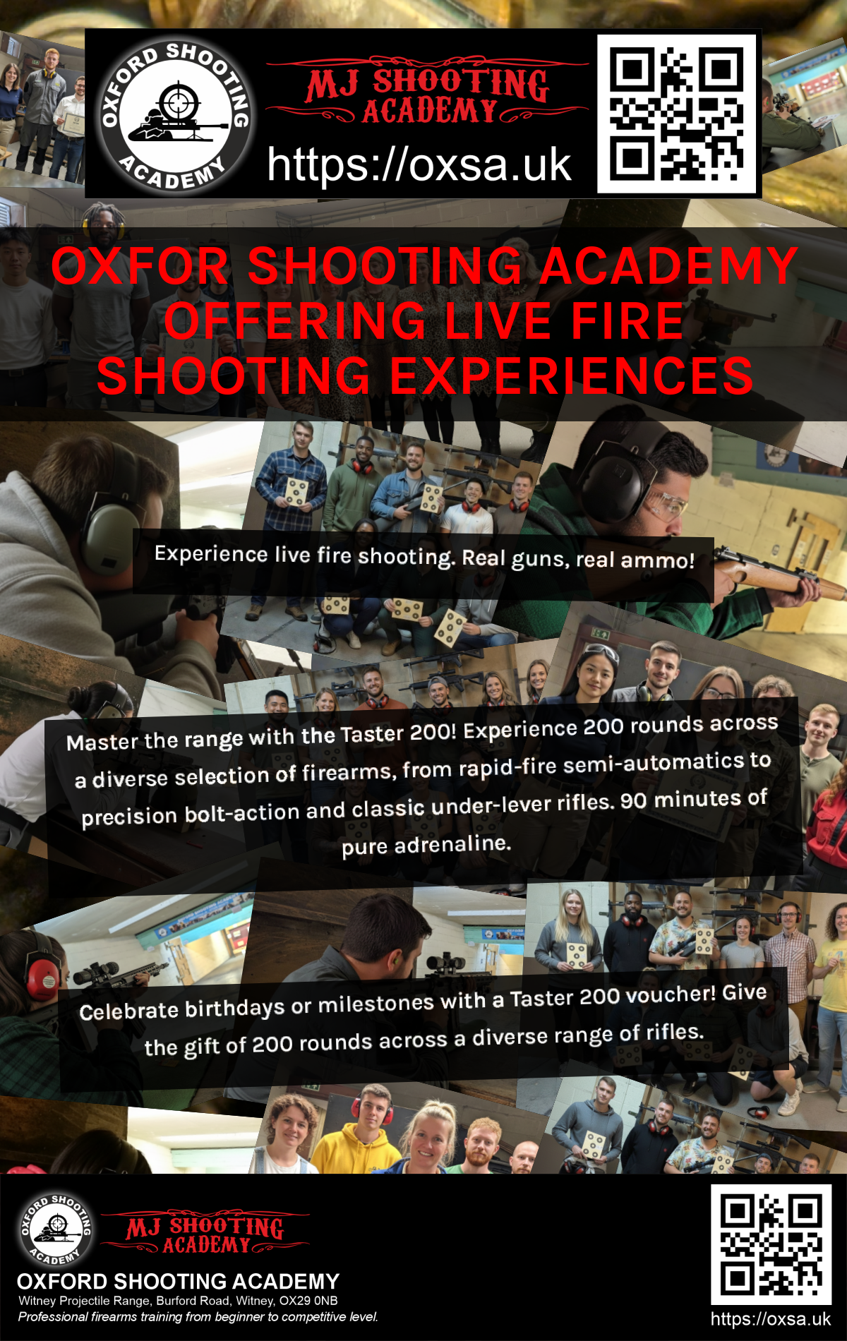 Live fire training for skill development and training