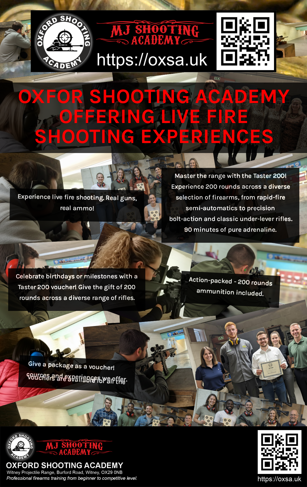 Live fire training for skill development and training