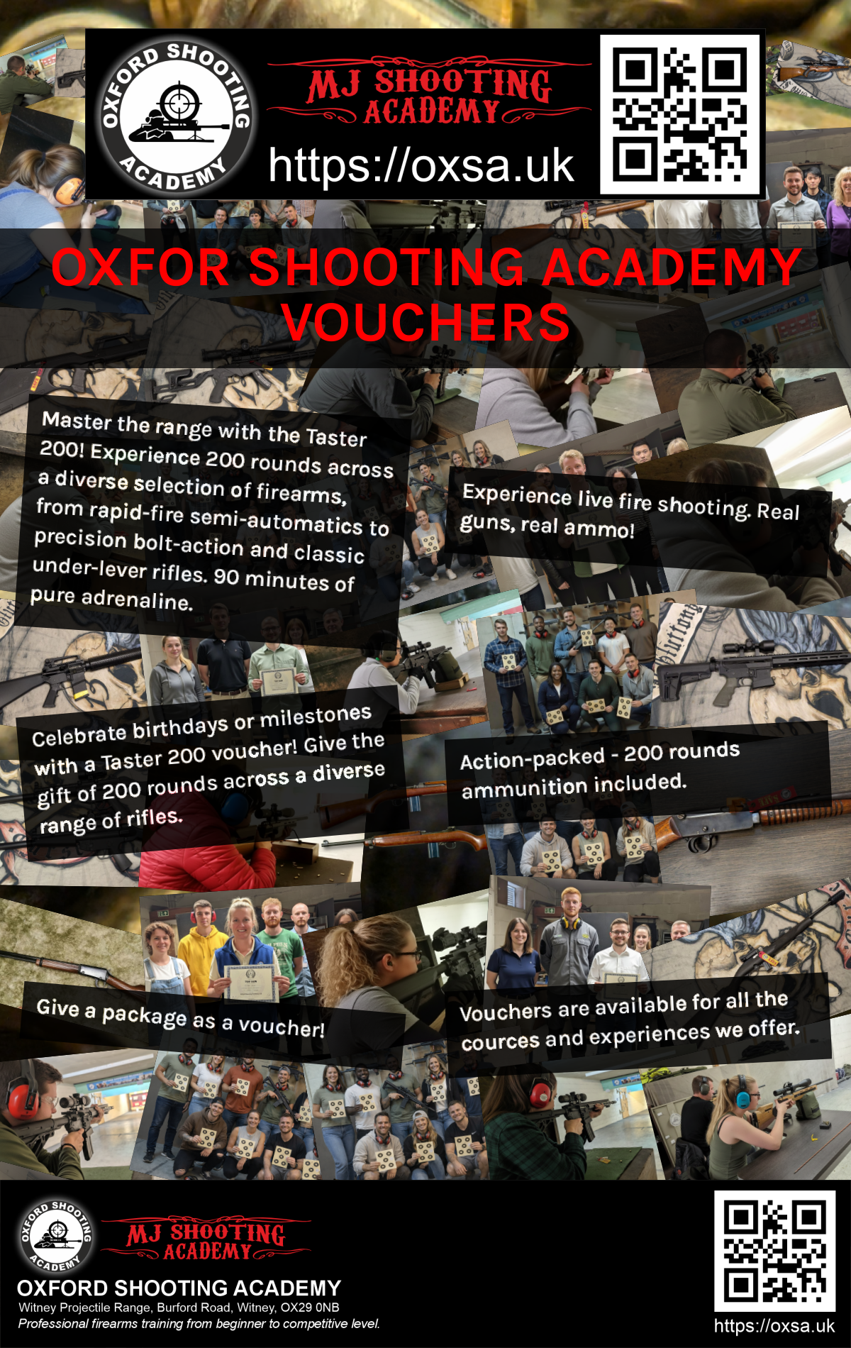 Historic rifle display with expert safety instruction