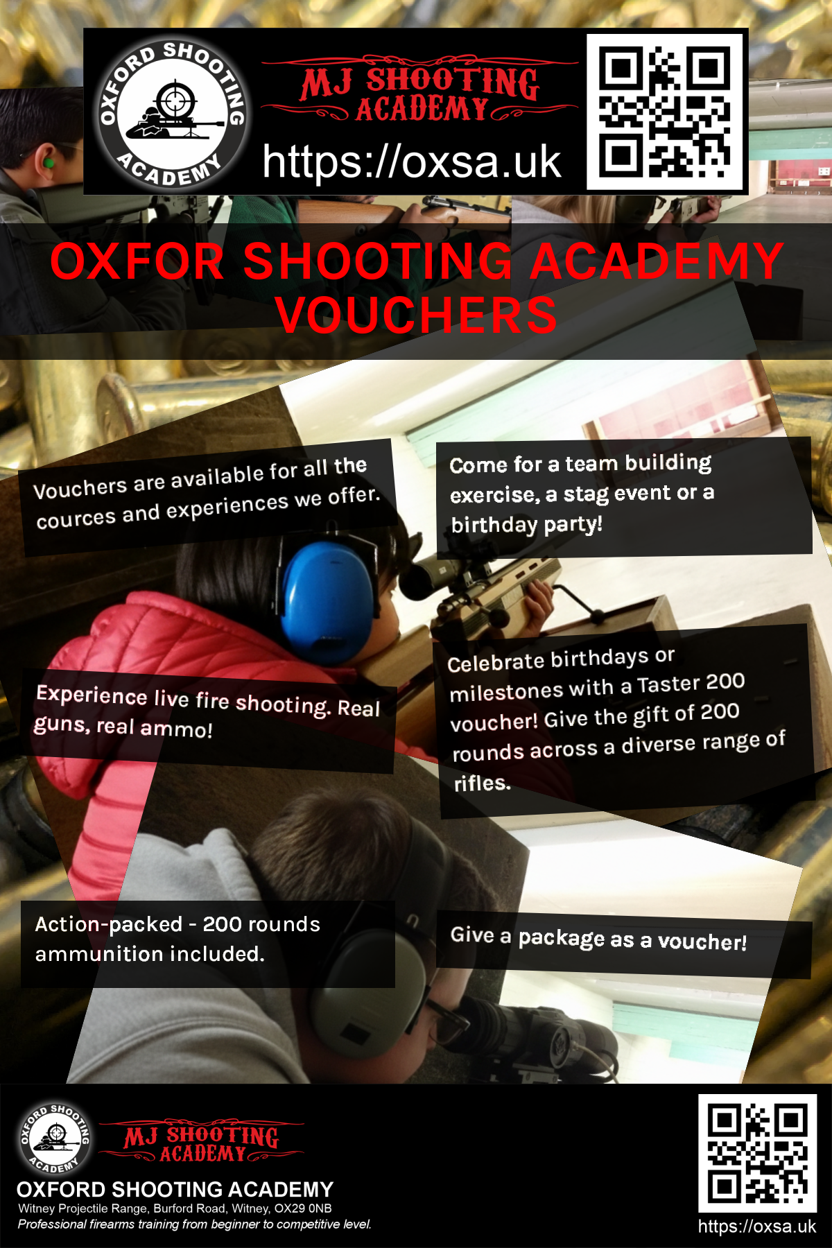 Target practice activity designed for corporate and group events