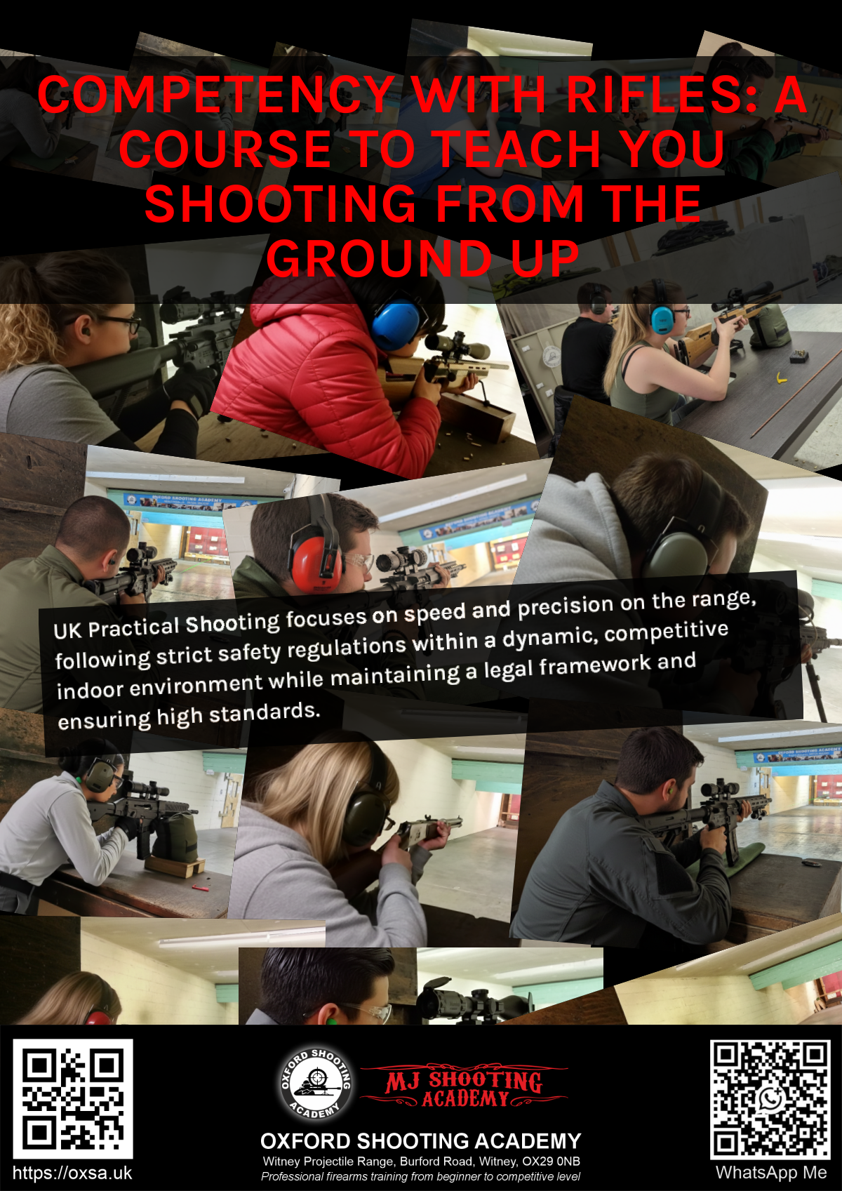 Precision shooting session focusing on firearm safety and handling