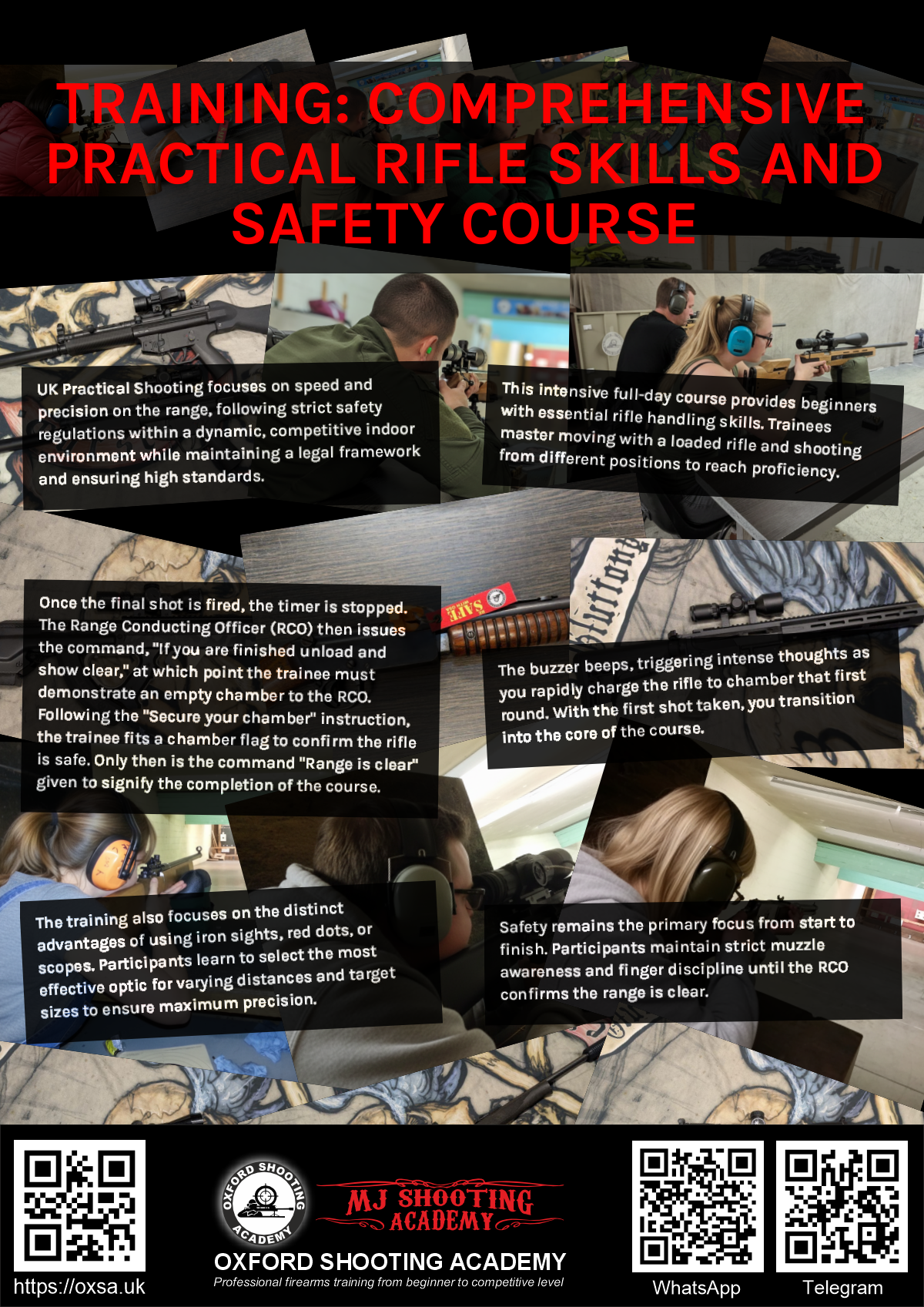 Live fire training for skill development and training