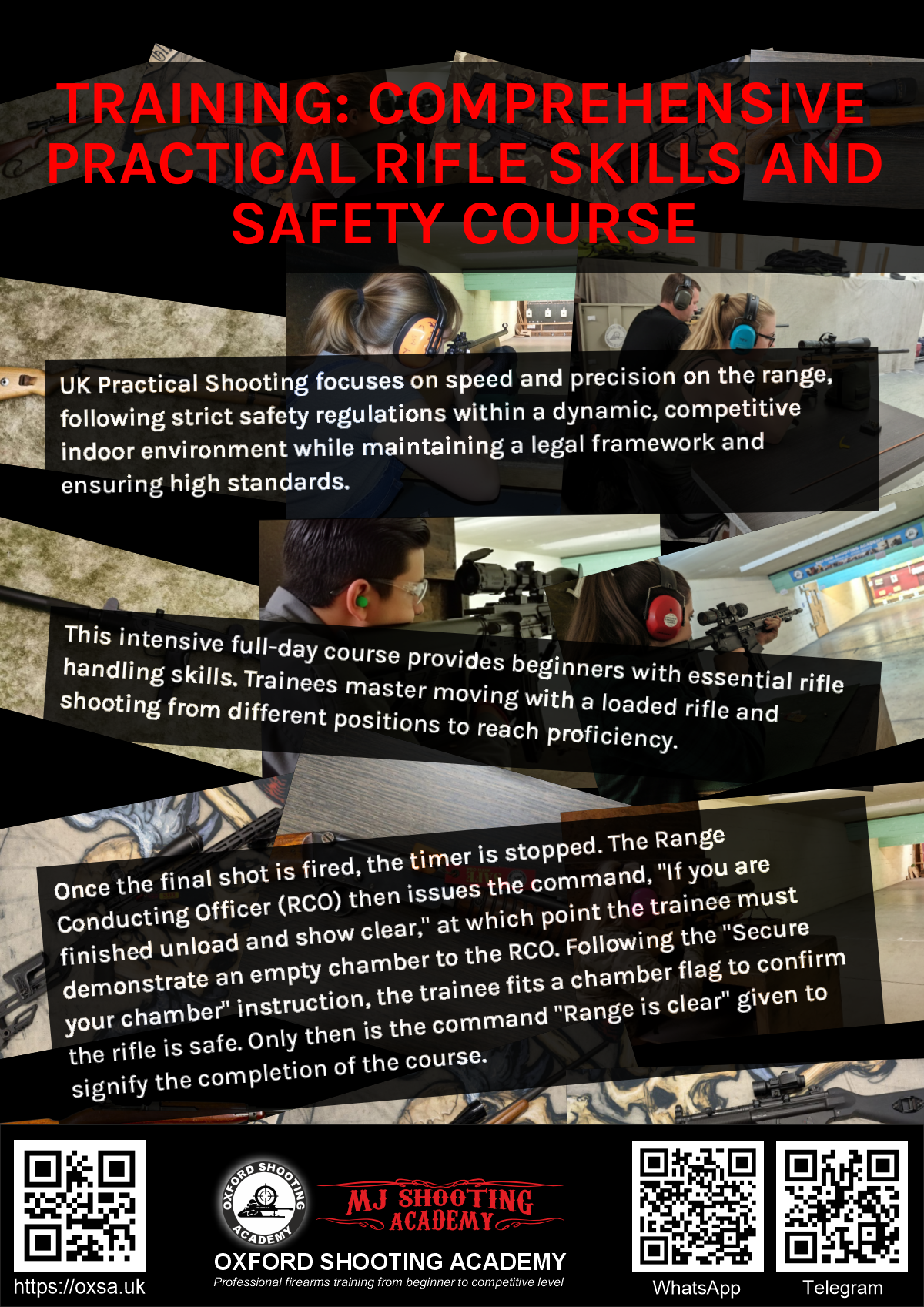 Live fire training for skill development and training