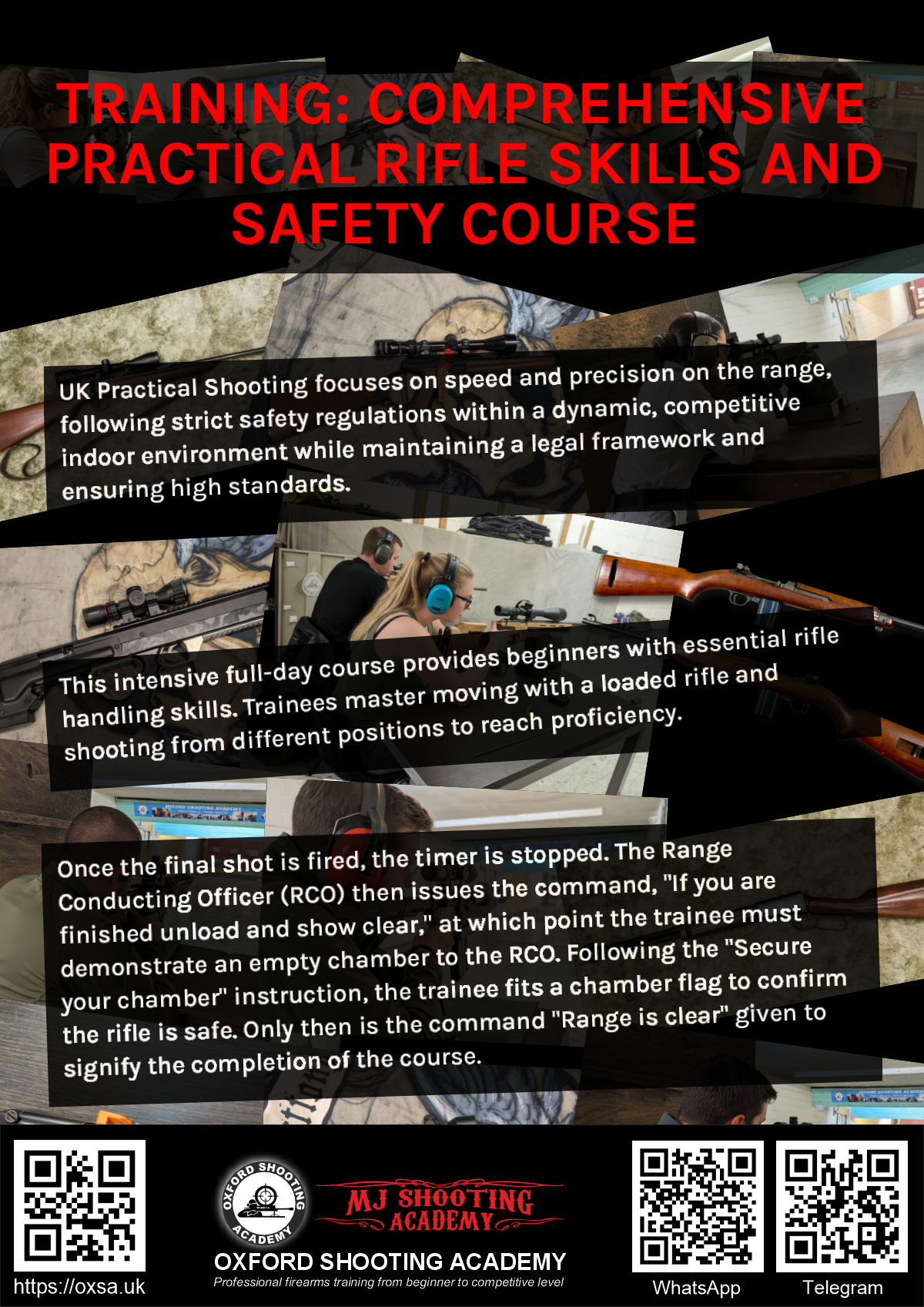 Historic rifle display with expert safety instruction