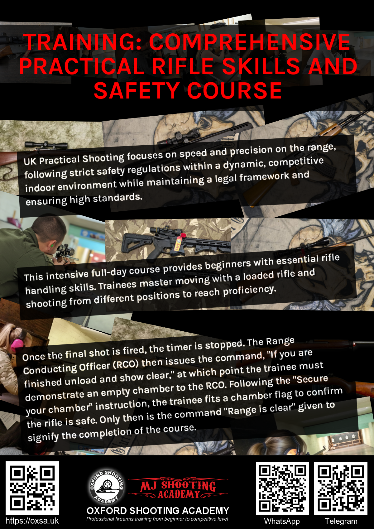 Sporting gun experience under supervised range conditions