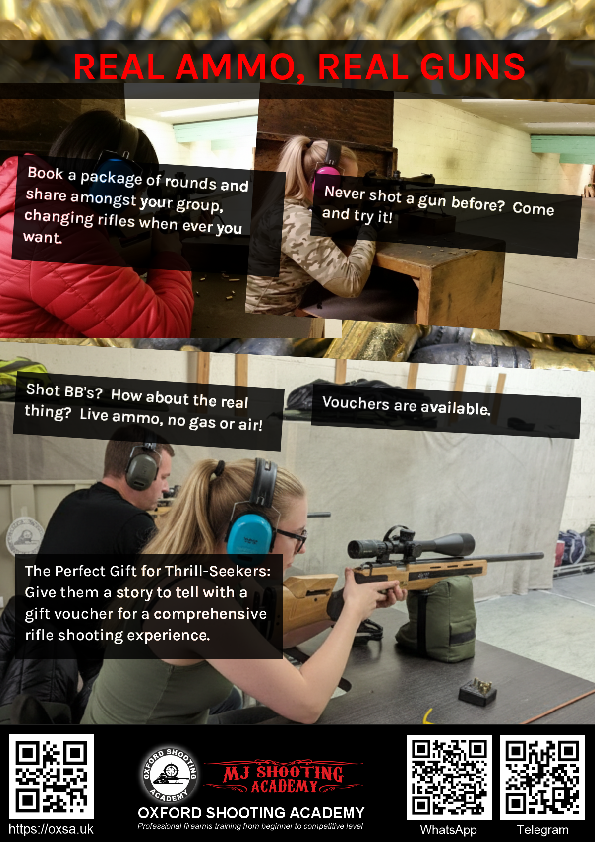 Historic rifle display with expert safety instruction