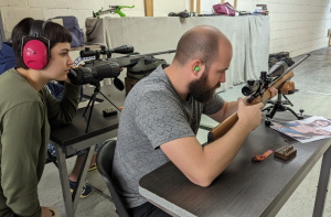 Professional shooting experience at a professional shooting range