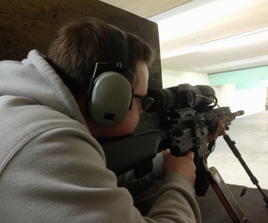 Professional shooting experience at a professional shooting range