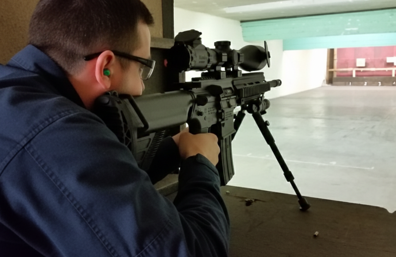 Indoor range shooting providing a unique experience day