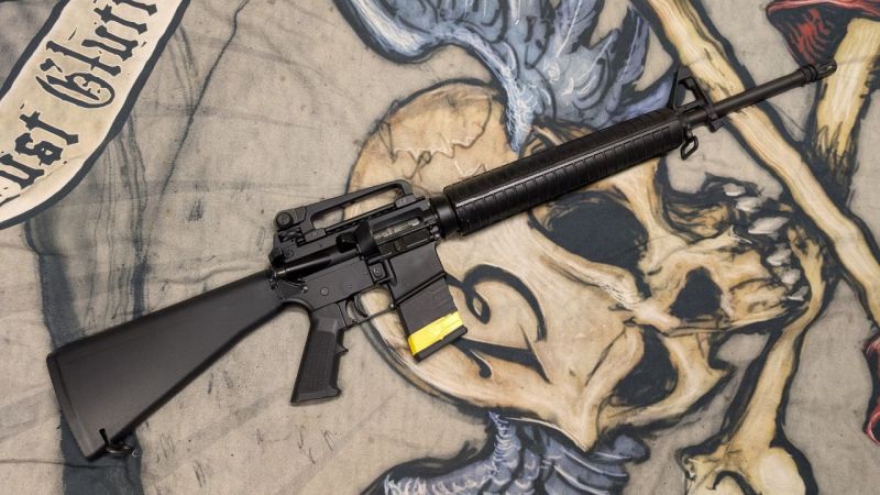 Firearms training session using various sporting firearms