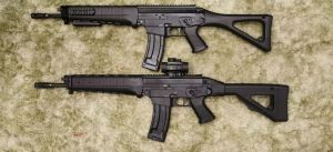 Firearms training session using various sporting firearms